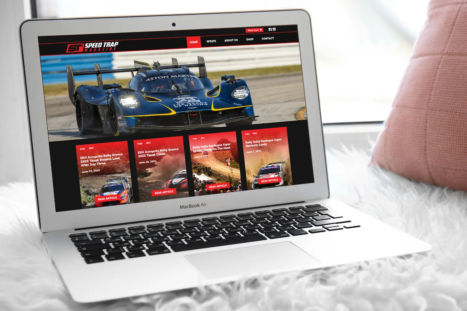 Speed Trap Magazine website design by Pasternack Marketing
